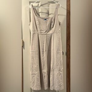 Tan Linen Tank Dress